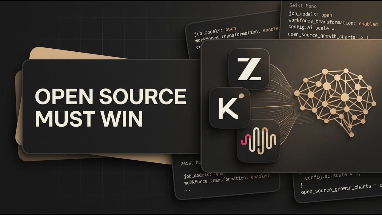 Open Source AI Must Win  |  How AI is changing our world.